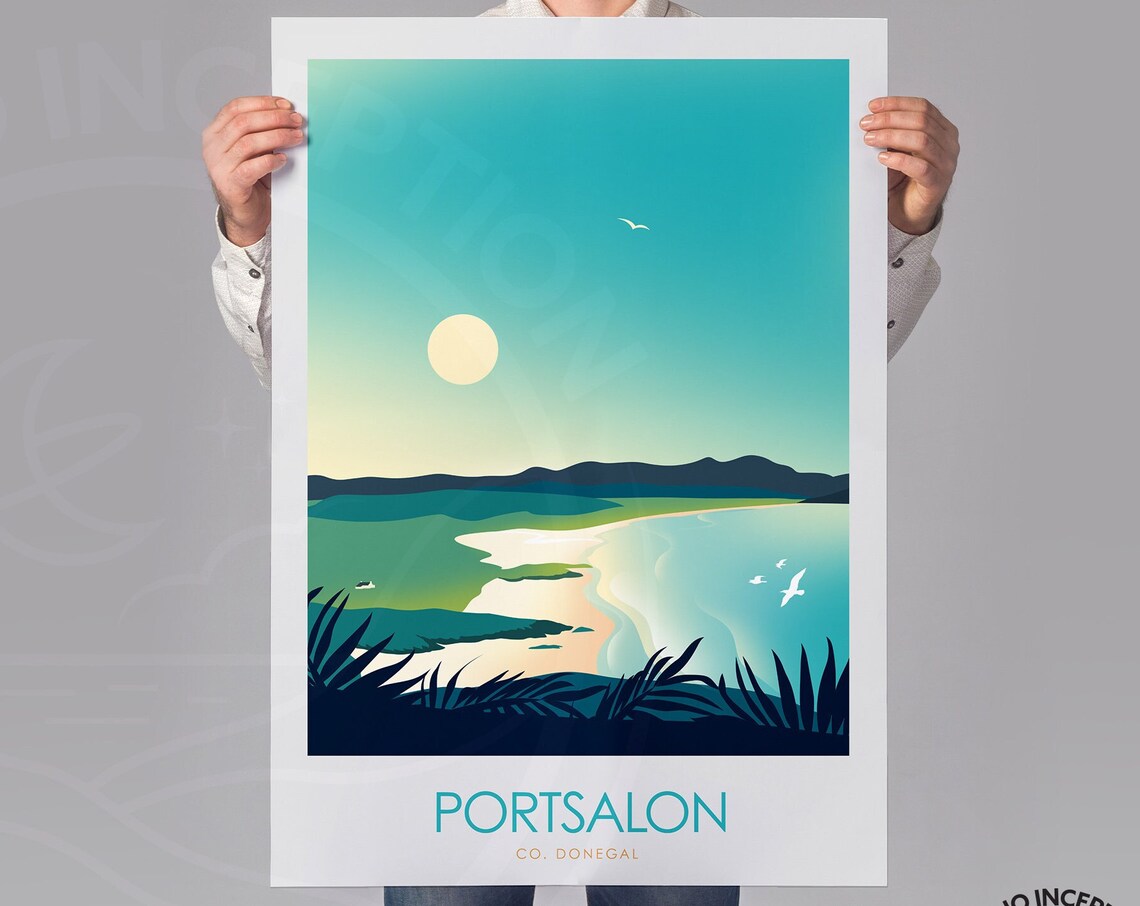 Donegal Travel Poster, Wild Atlantic Way Print - Image 3