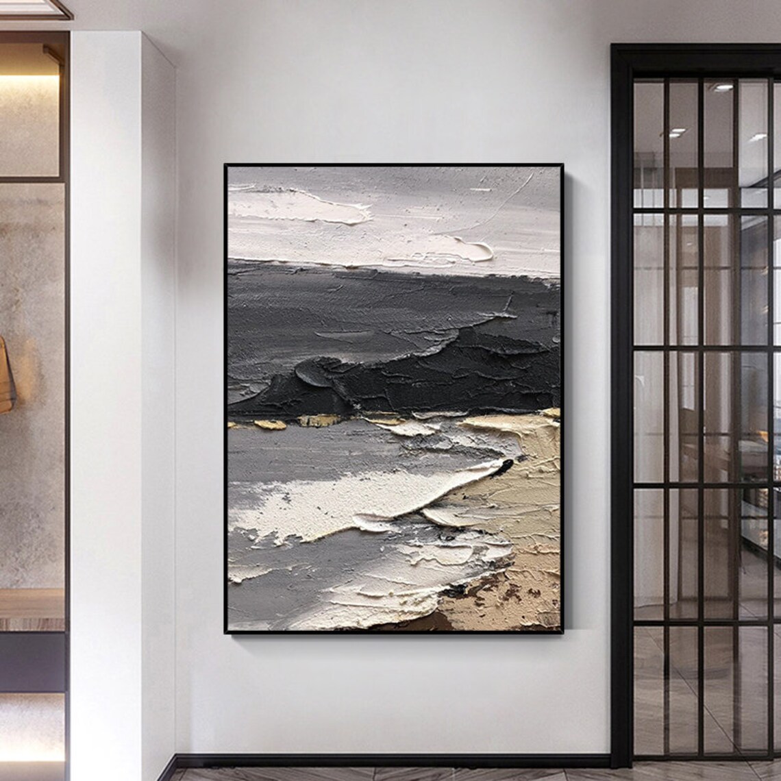 Seascape Beach 3D Ocean Wall Art Print, Vertical - Image 3