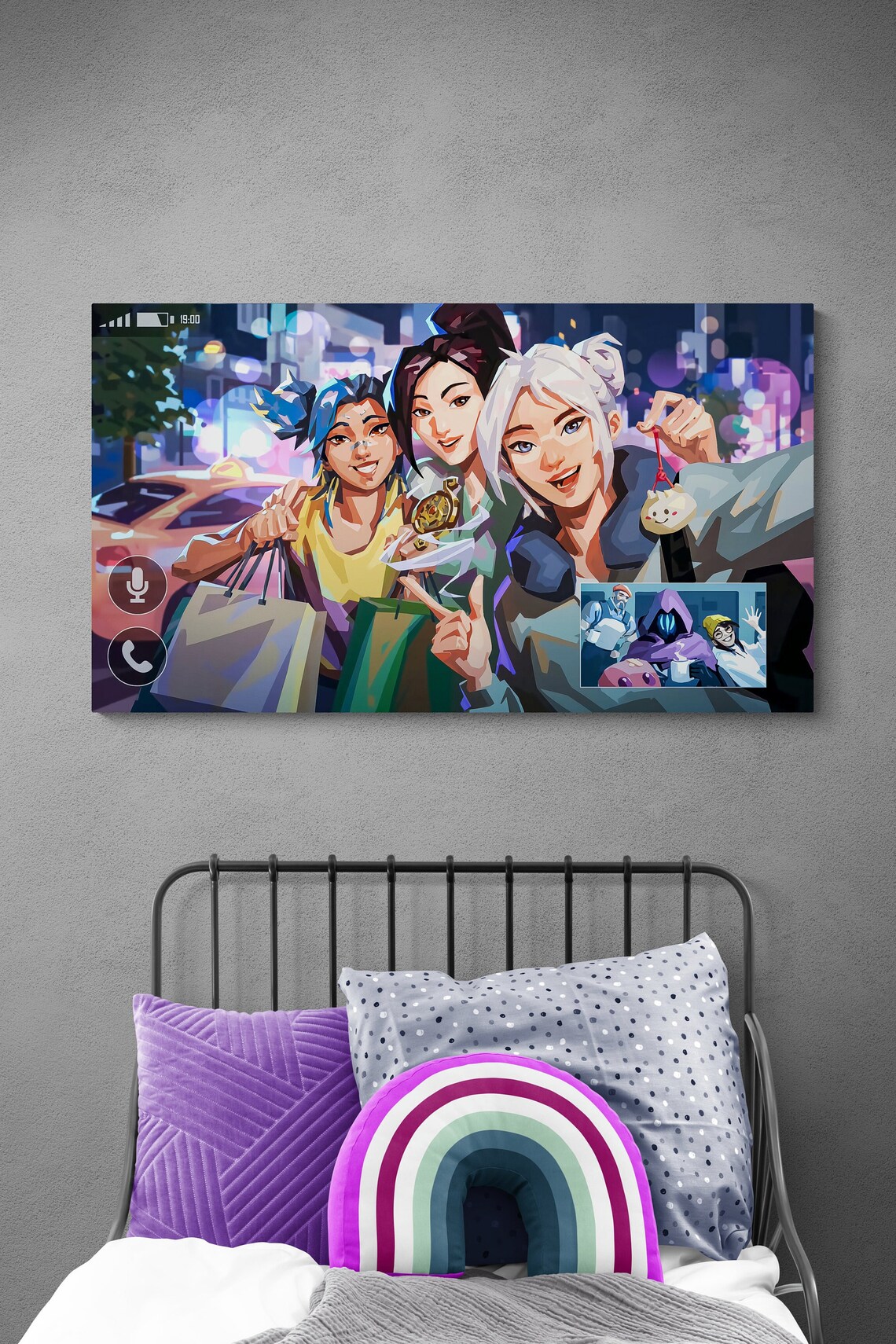 Valorant Heroes Selfie, Raze Sage Jett Omen Art Print - Image 2