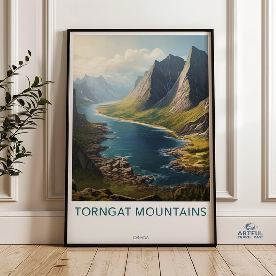 Torngat Mountains Canada Fjord Coastal Wilderness Landscape Poster