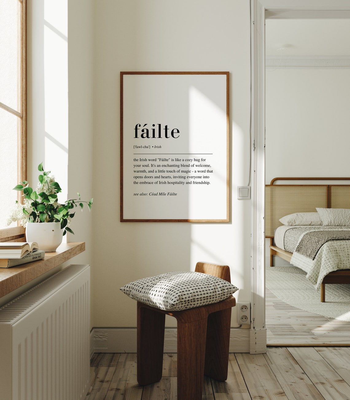 Failte Irish Definition Welcome Dictionary Style Typography Poster - Image 3