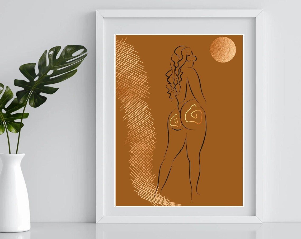 Boho Line Art Art Print, Abstract Modern Decor - Image 4