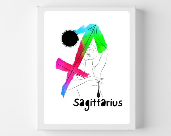 Sagittarius Zodiac Wall Art