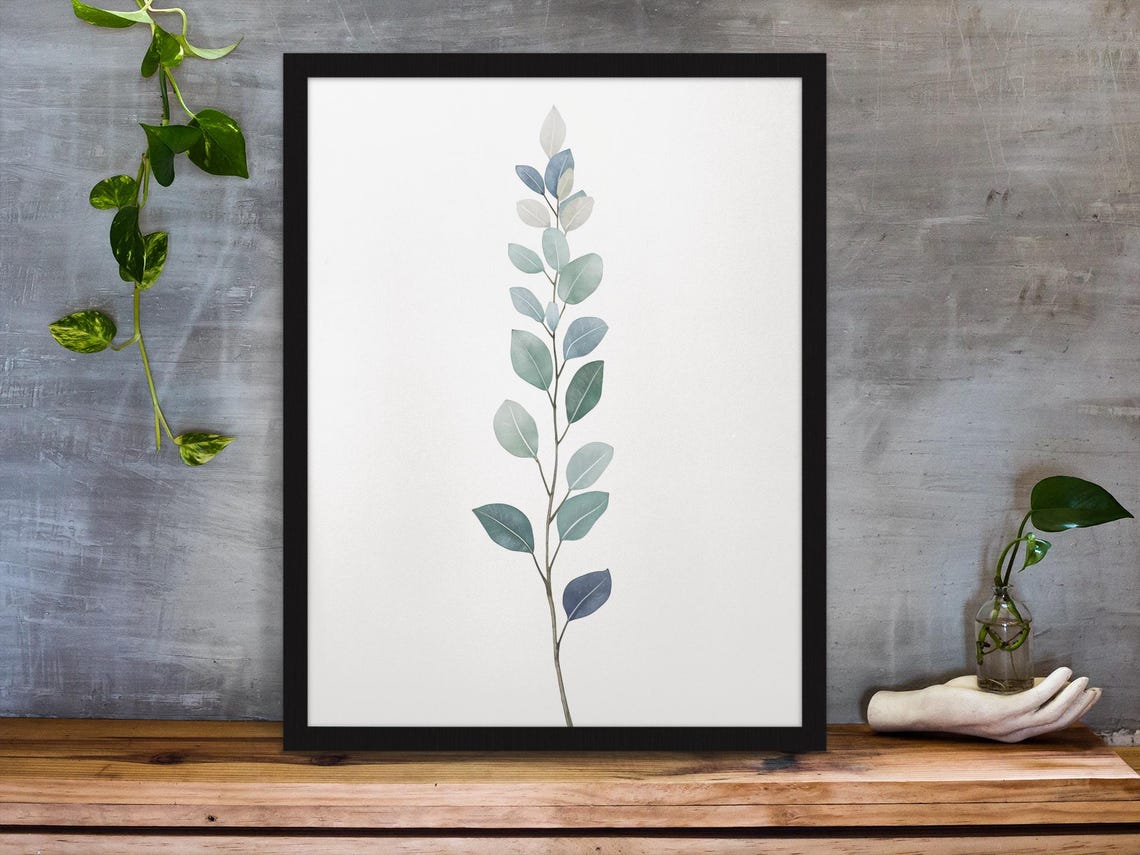 Minimalist Botanical Wall Art Modern Poster Scandinavian Home Decor