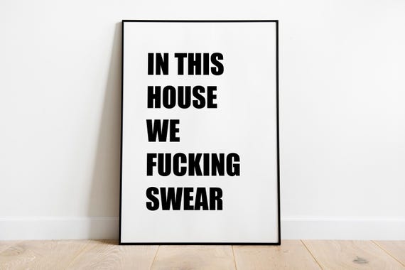 In This House Quote Wall Art Print