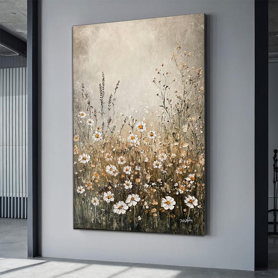 Wild Flowers Art Print, Floral Wall Art