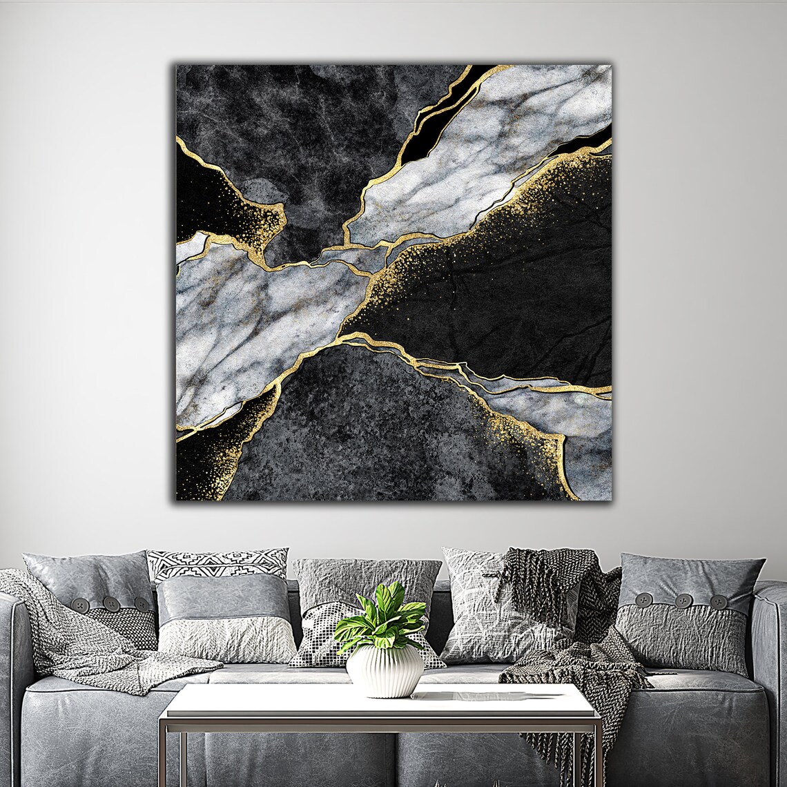 Abstract Decor Modern Artwork, Luxury Wall Decor