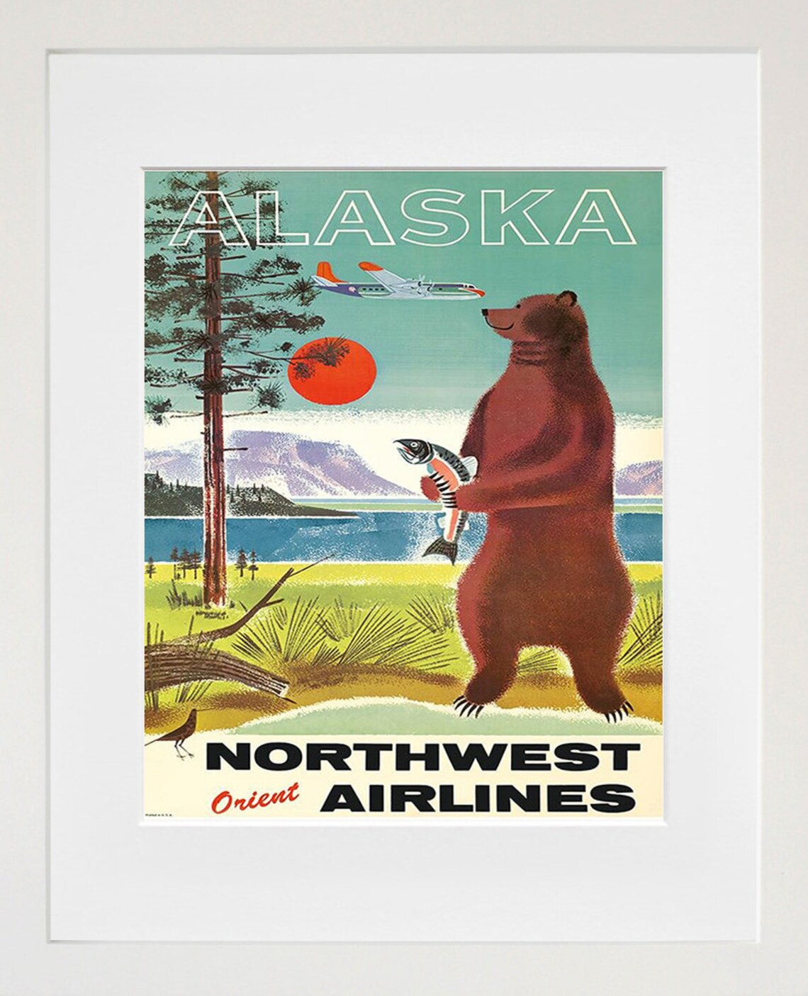 Alaska Vintage Travel Poster, Alaskan Wall Art Print - Image 2