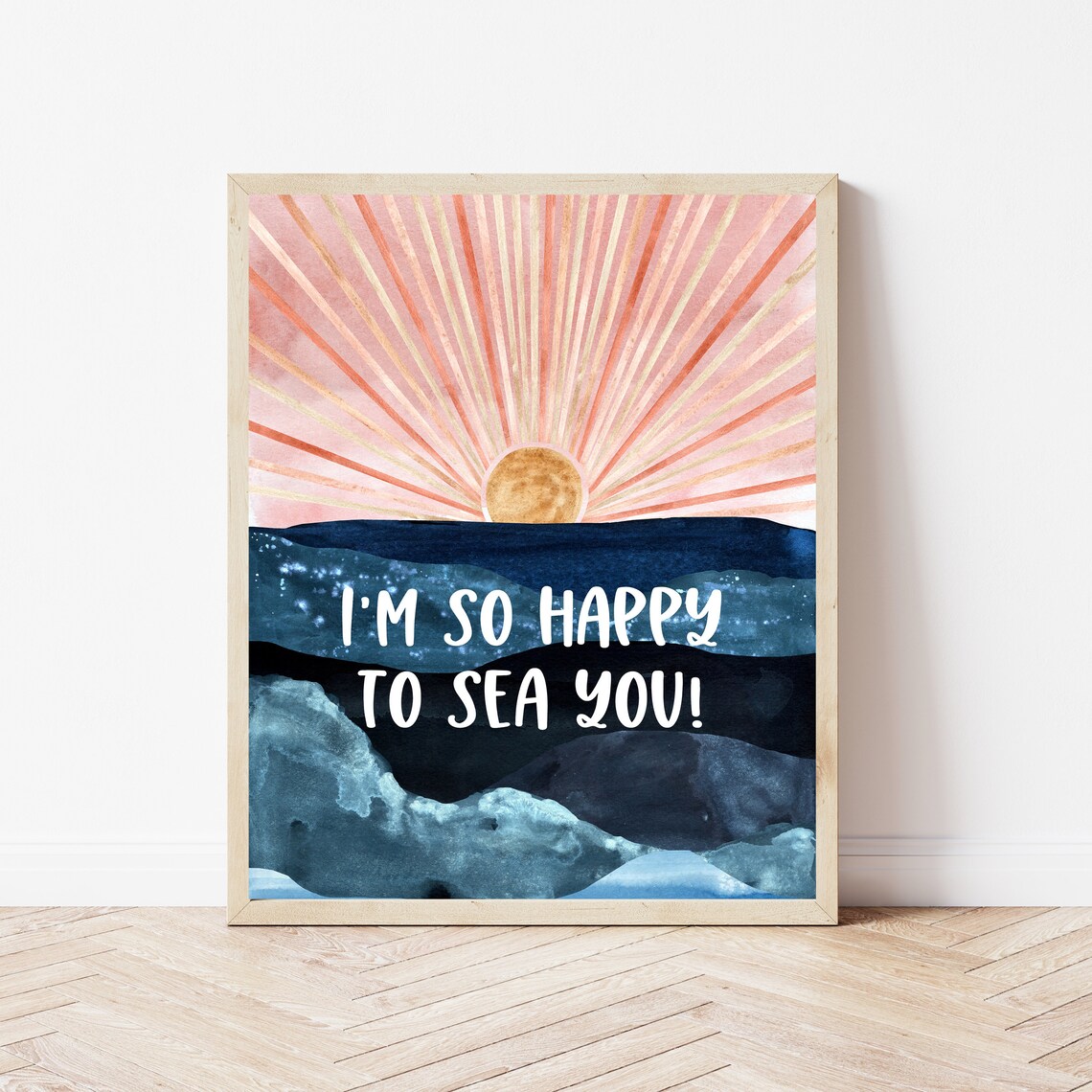 Coastal Classroom Boho Beach Poster Print