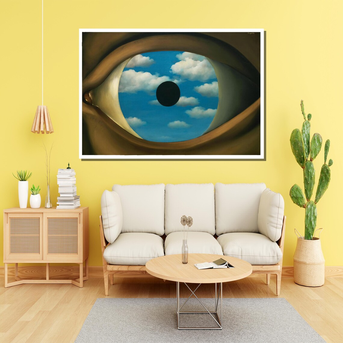 Ren Magritte The False Mirror, Surrealist Art Print - Image 4