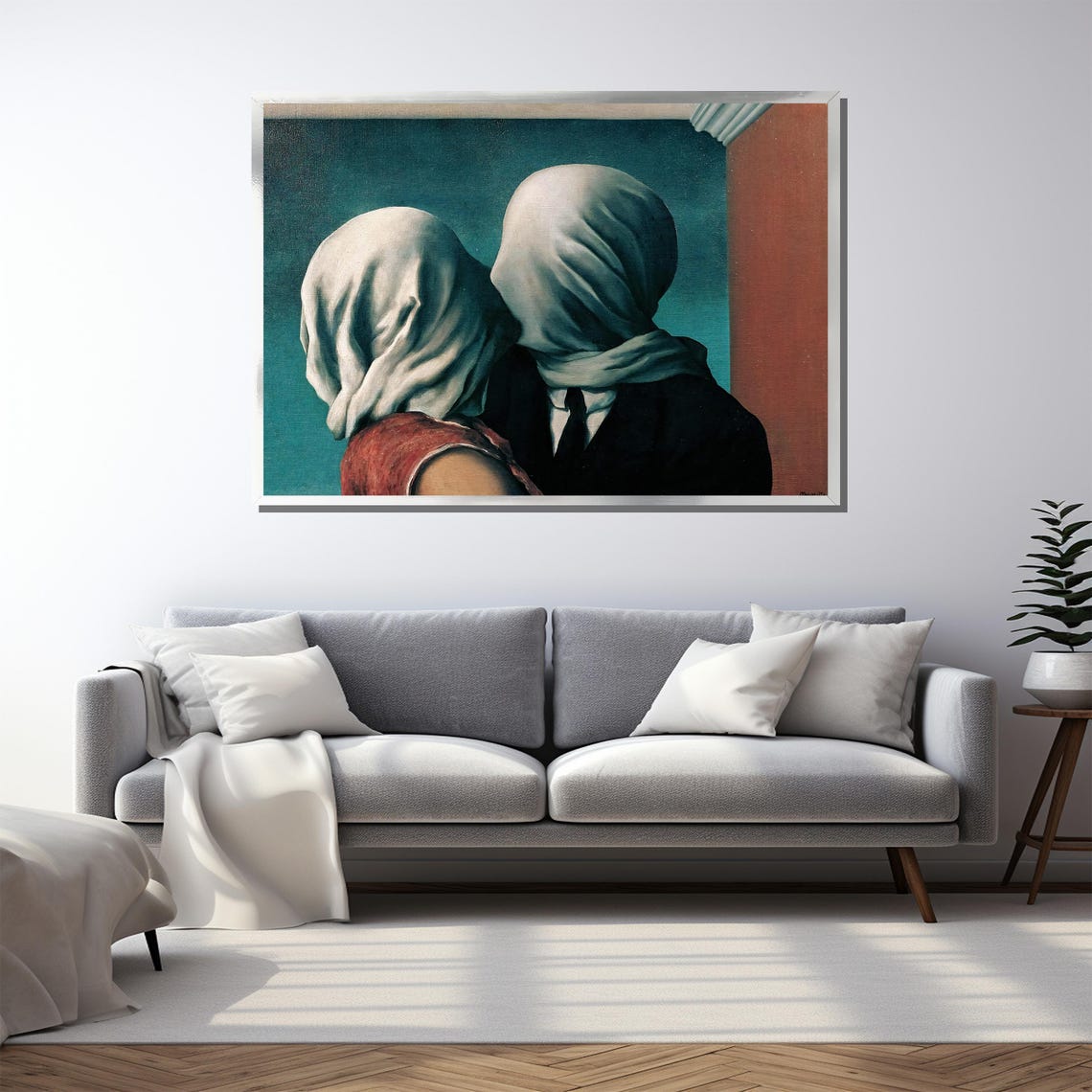 Rene Magritte The Lovers II Surrealist Veiled Couple Art Poster - Image 5