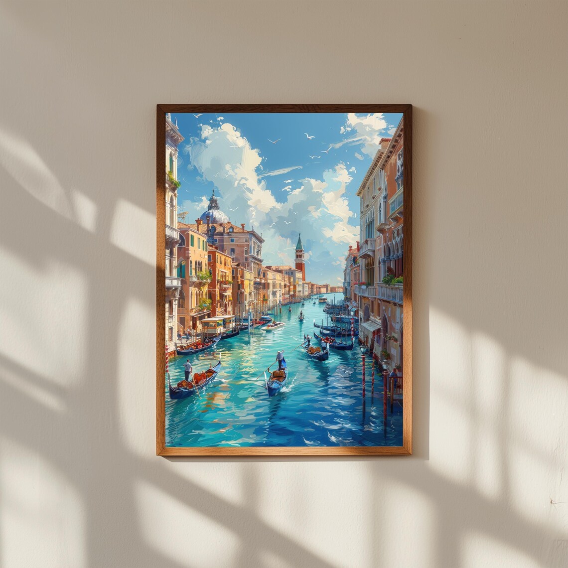Rialto Bridge Venice Watercolor Art Print