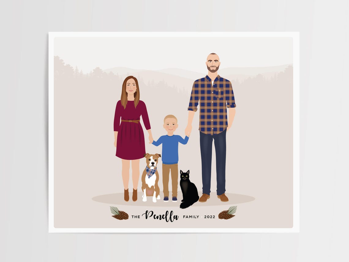 Custom Family Portrait - Image 2