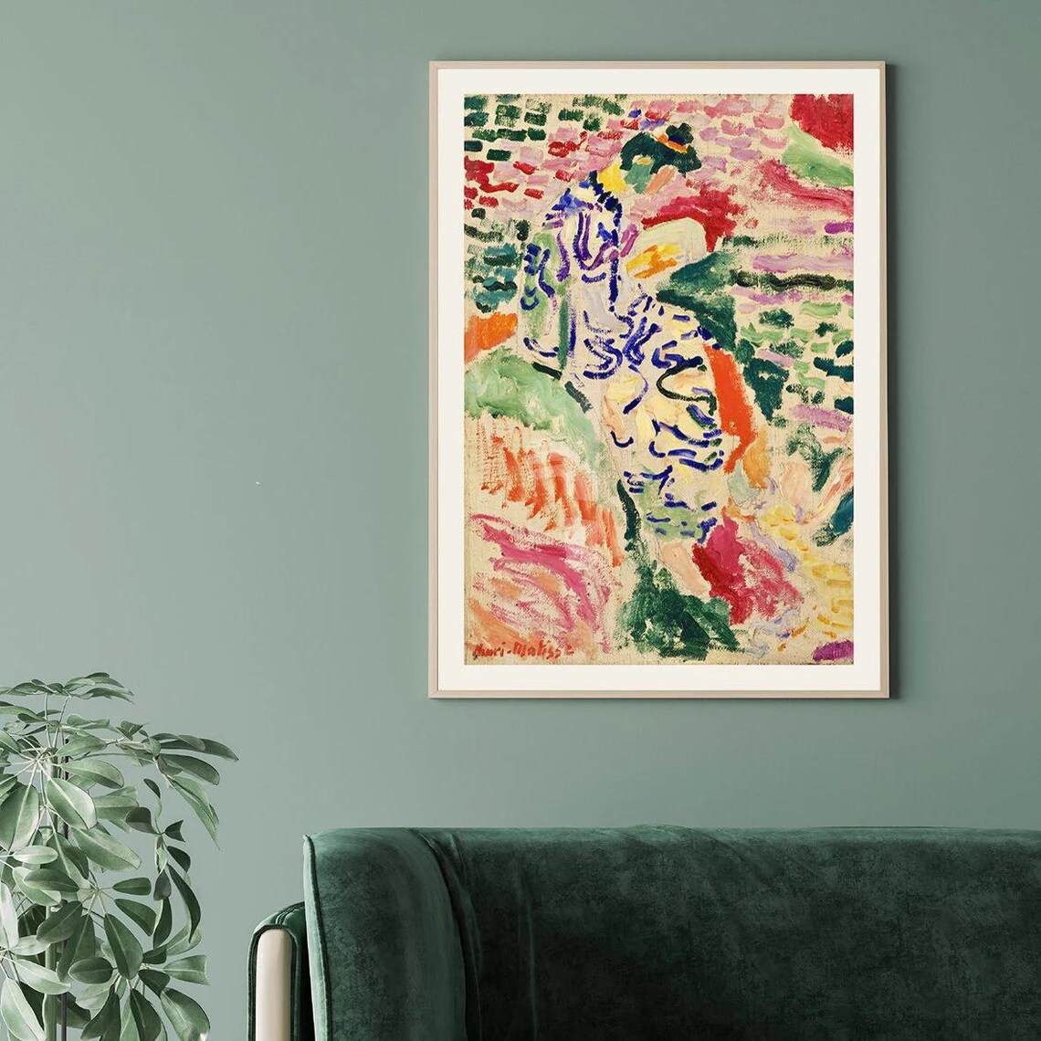 Henri Matisse Japanese Woman by the Water Fauvist Figure Poster - Image 3