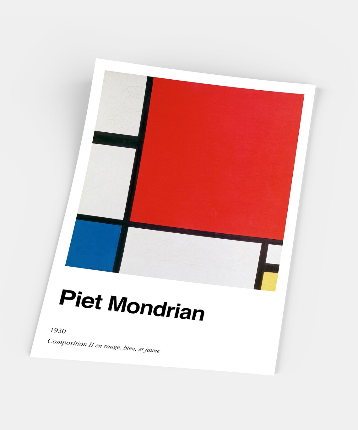 Mondrian Abstract Poster, Minimalist Exhibition Art Print - Image 5