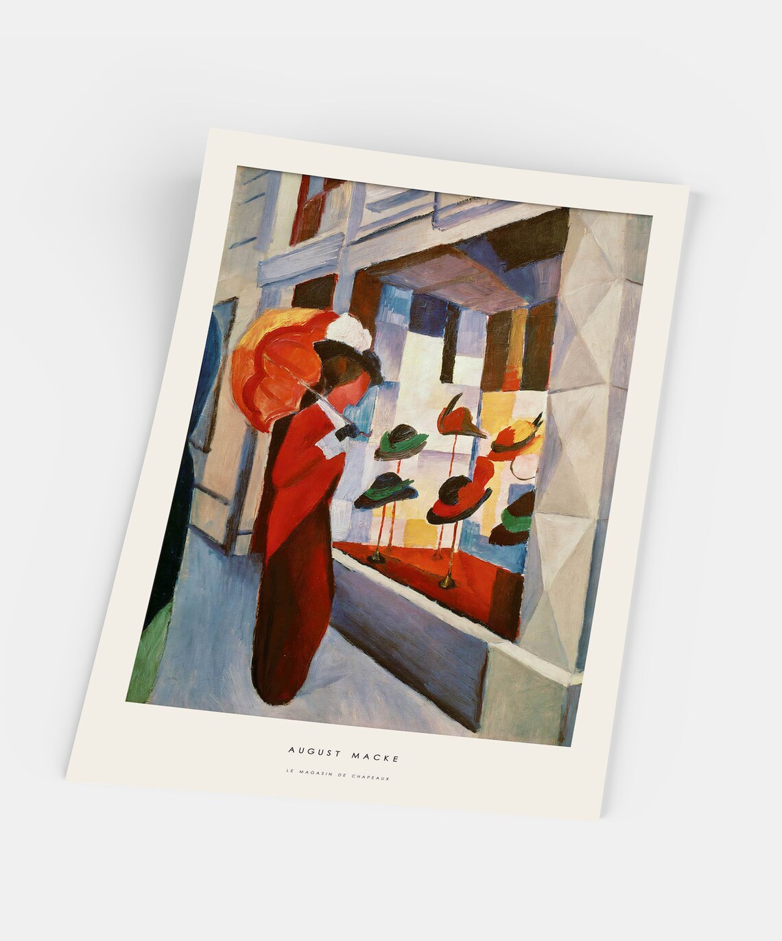 August Macke, The Hat Shop Exhibition Poster - Image 3