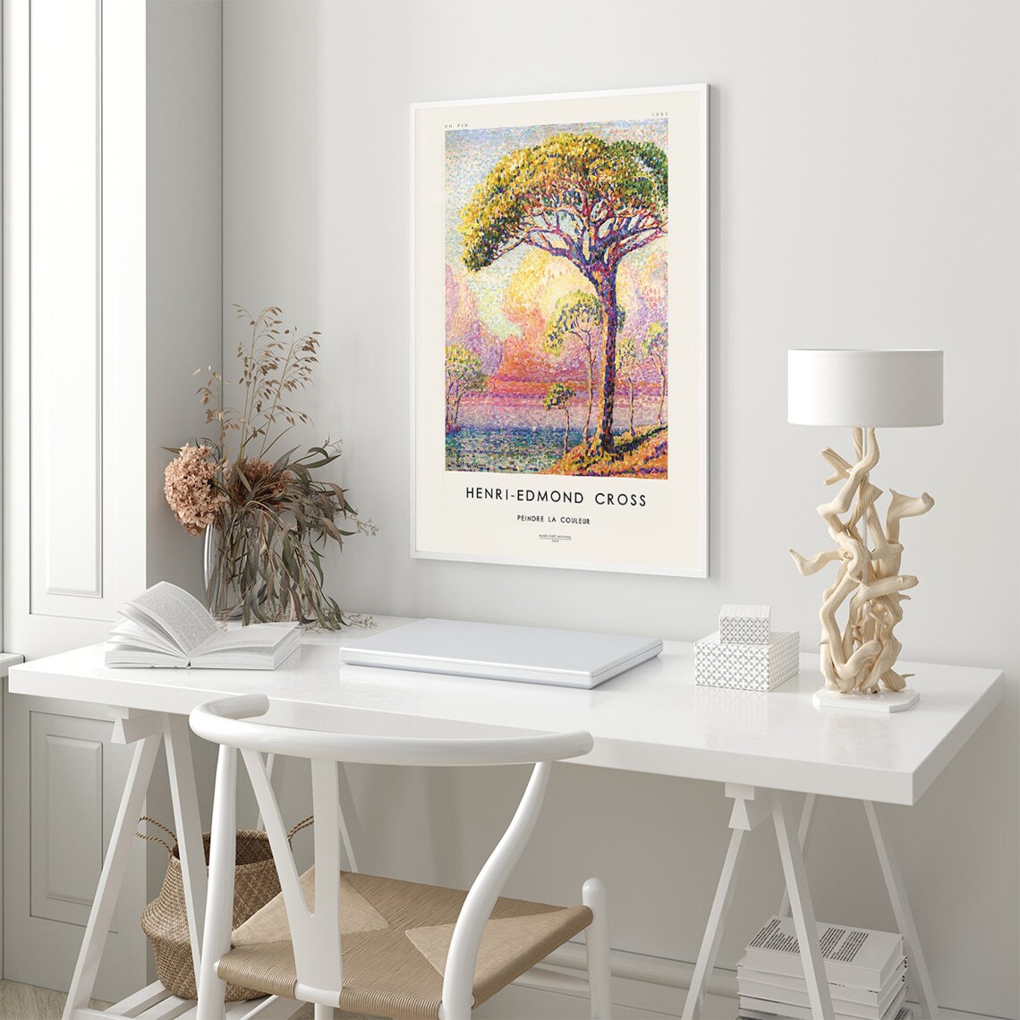 Henri Edmond Cross Pointillism Christmas Poster Print - Image 2