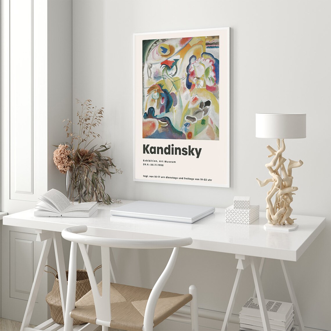 Kandinsky Exhibition 1958 Colorful Abstract Art Museum Poster - Image 2