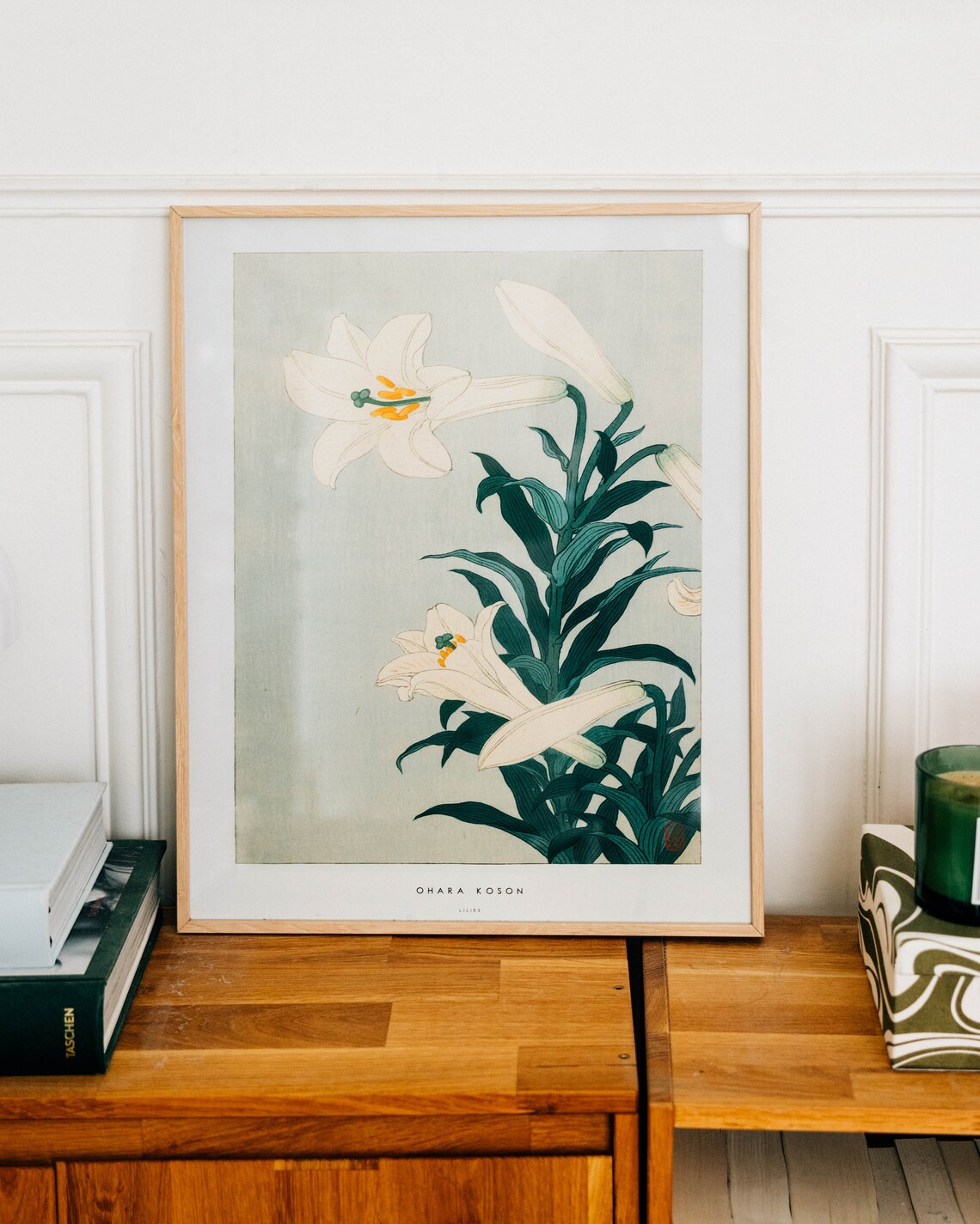 Japanese Lilies Poster, Ohara Koson Nature Art Print - Image 2