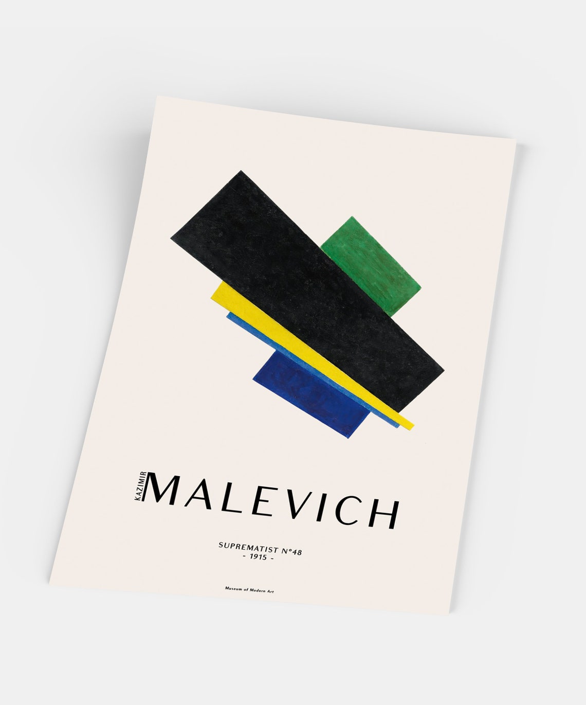 Kazimir Malevich Suprematist No 48 1915 Geometric Abstract Poster - Image 5