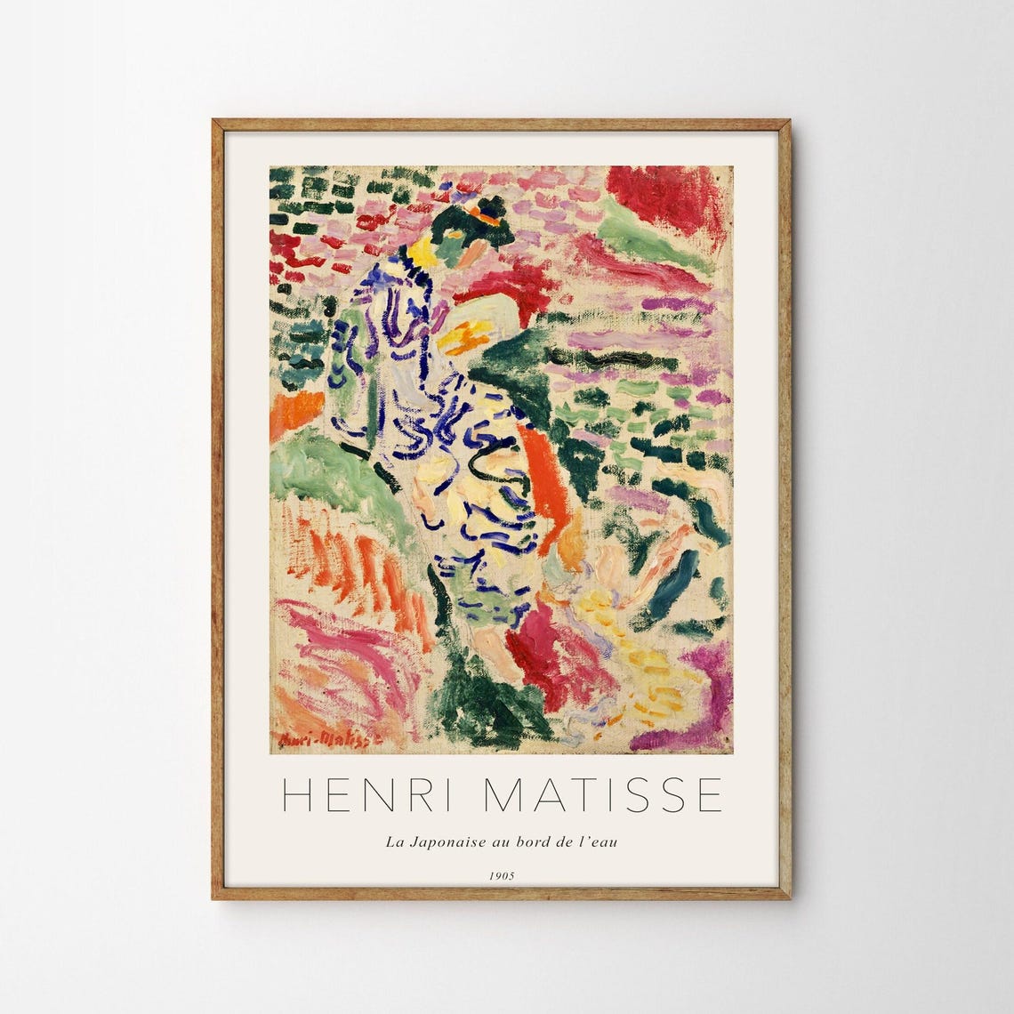 Henri Matisse La Japonaise au Bord de l Eau 1905 Colorful Woman Poster - Image 4