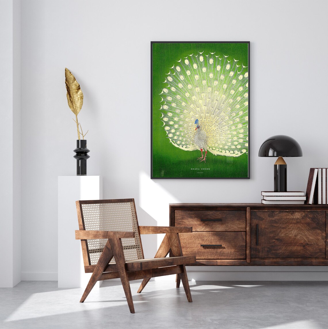 Japanese Peacock Poster, Ohara Koso Nature Art Print - Image 2