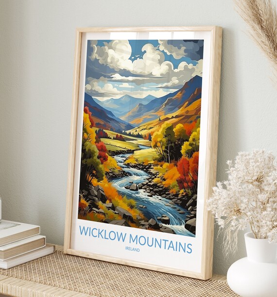Wicklow Mountains Ireland Print No 5 Wicklow Mountains Poster Wicklow Mountains Wall Art Art Print Travel Gift Ireland