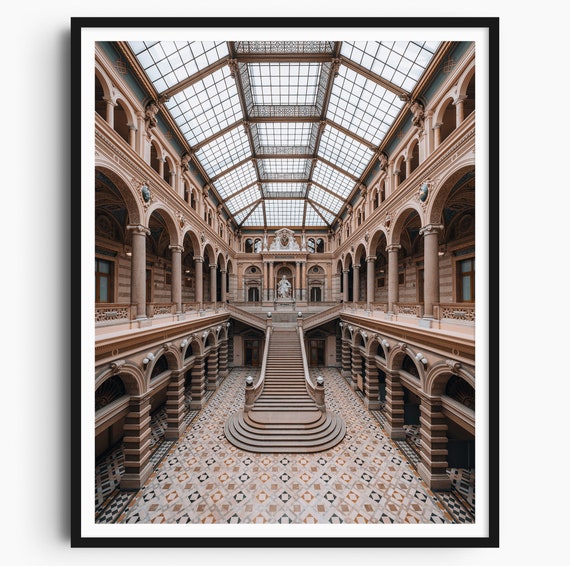 Vienna Austria Photo Print Vienna Wall Art Austrian Travel Poster Vienna Gift Palace Of Justice Justizpalast Architecture Print