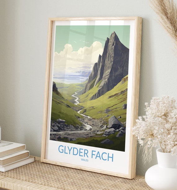 Glyder Fach Print No 7 Glyder Fach Poster Glyder Fach Wall Art Glyder Fach Art Print Traveler Gift Wales Home Decor