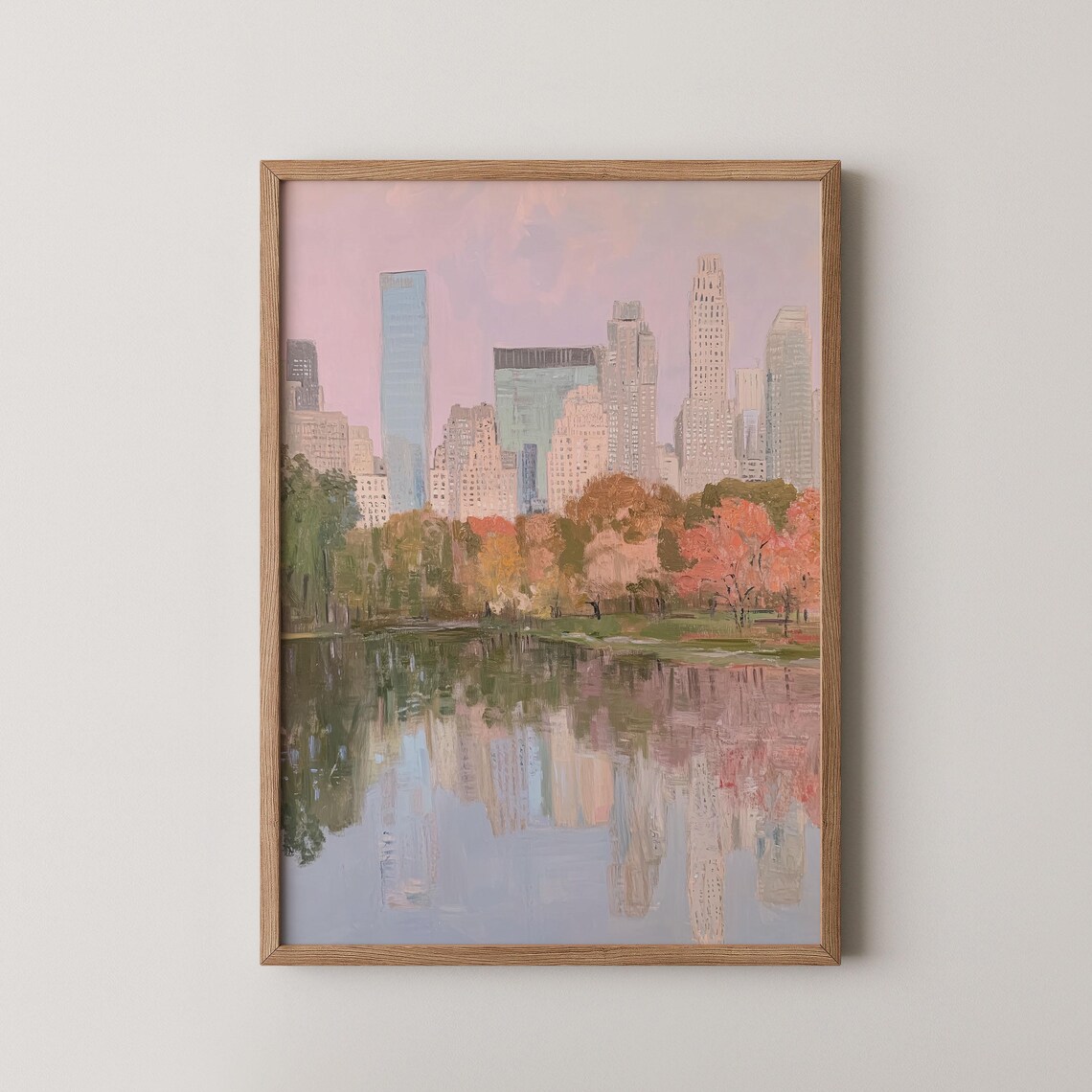 Central Park NYC Cityscape Art Print
