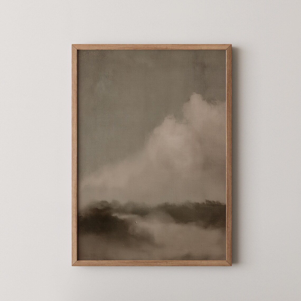 Marsh Painting Abstract Art Print Moody Minimalist Texture Oil Wall