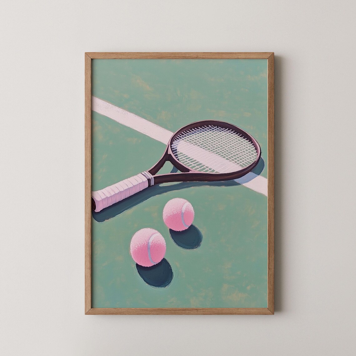 Tennis Wall Art, Racquet Sports Poster Print