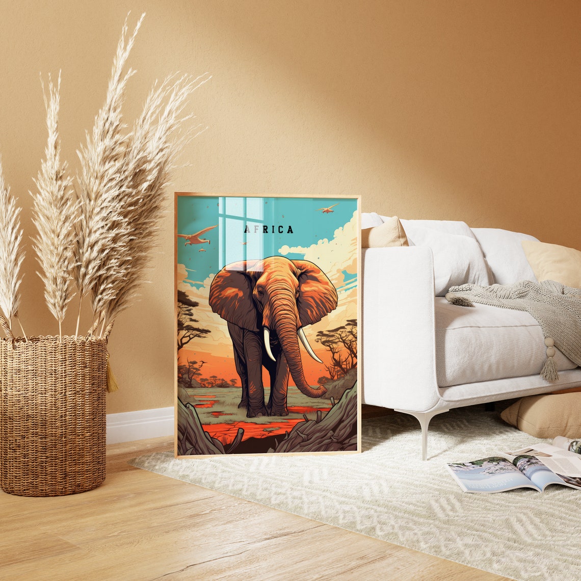 Africa Poster Kruger National Park Safari Wildlife Art Africa Safari Africa Travel Print Vintage Africa Poster Africa Safari Print - Image 7