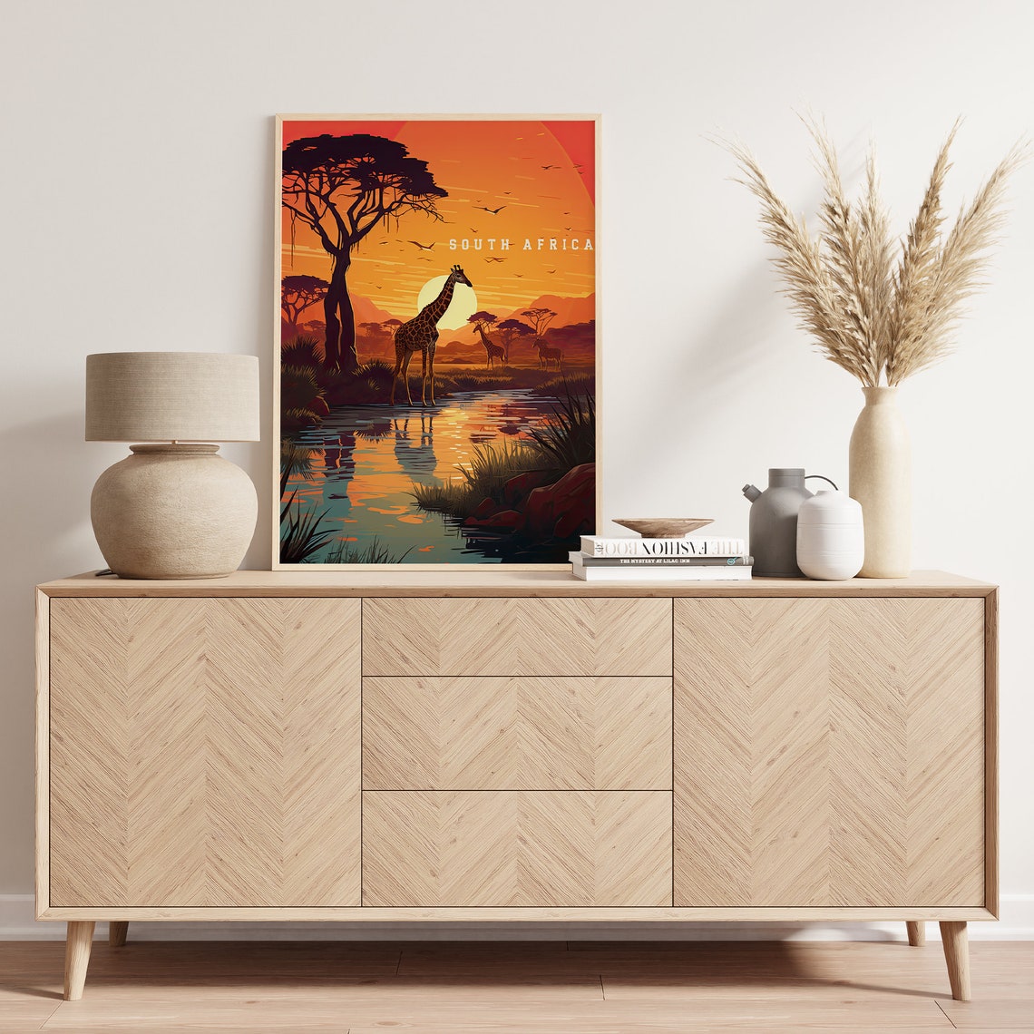 South Africa Poster Kruger National Park Safari Wildlife Art South Africa Safari Africa Travel Print Vintage South Africa Poster - Image 3