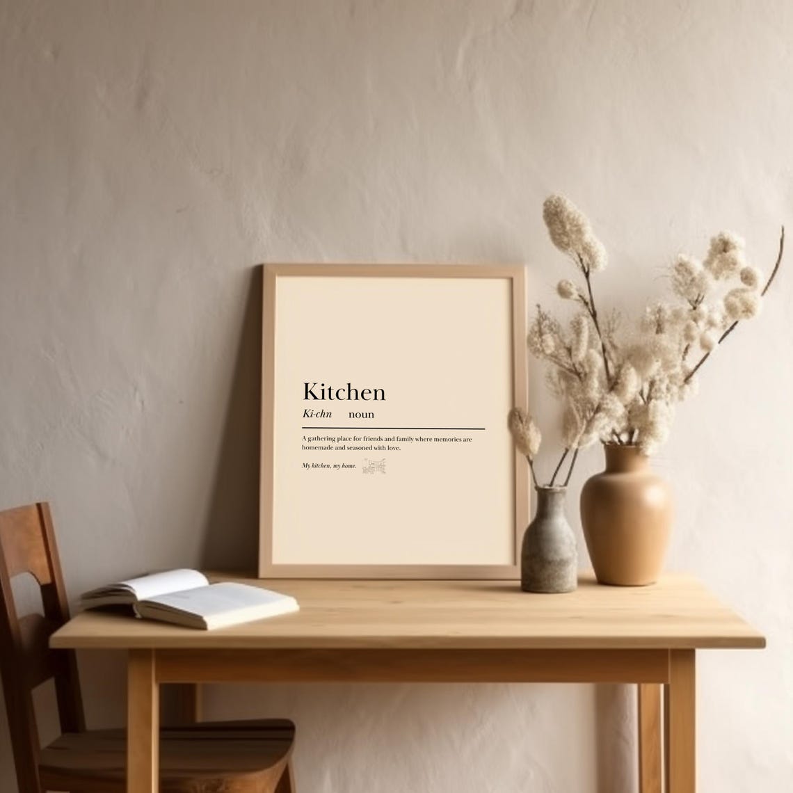 Kitchen Dictionary Definition Noun Gathering Place Family Poster - Image 6