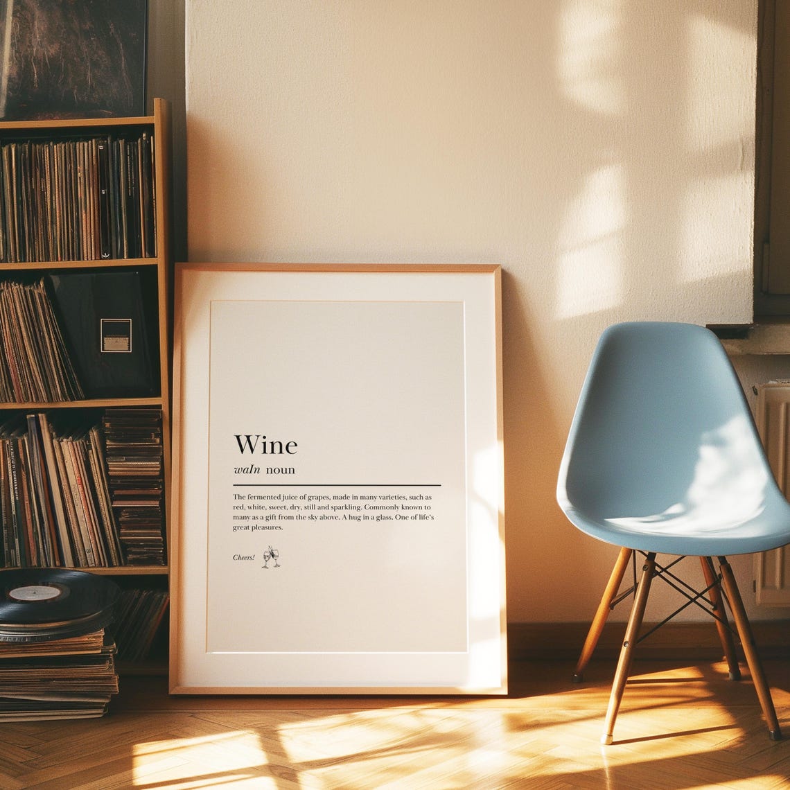Wine Definition Dictionary Style Kitchen Funny Gift Typography Print - Image 5