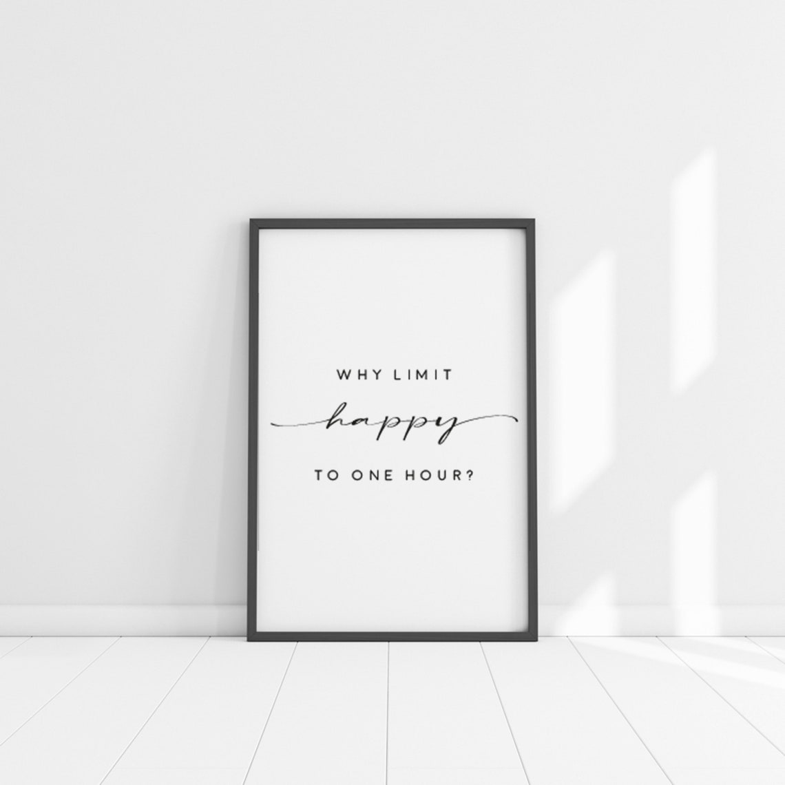 Why Limit Happy To One Hour Sign Art Quote Print Bar Sign Funny Quote Sign Bar Bar Decor Happy Hour Sign Funny Quote - Image 5