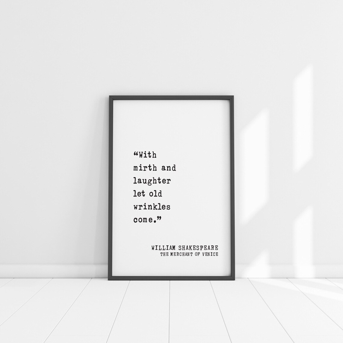 William Shakespeare Quote, Aging Retirement Art Print - Image 5