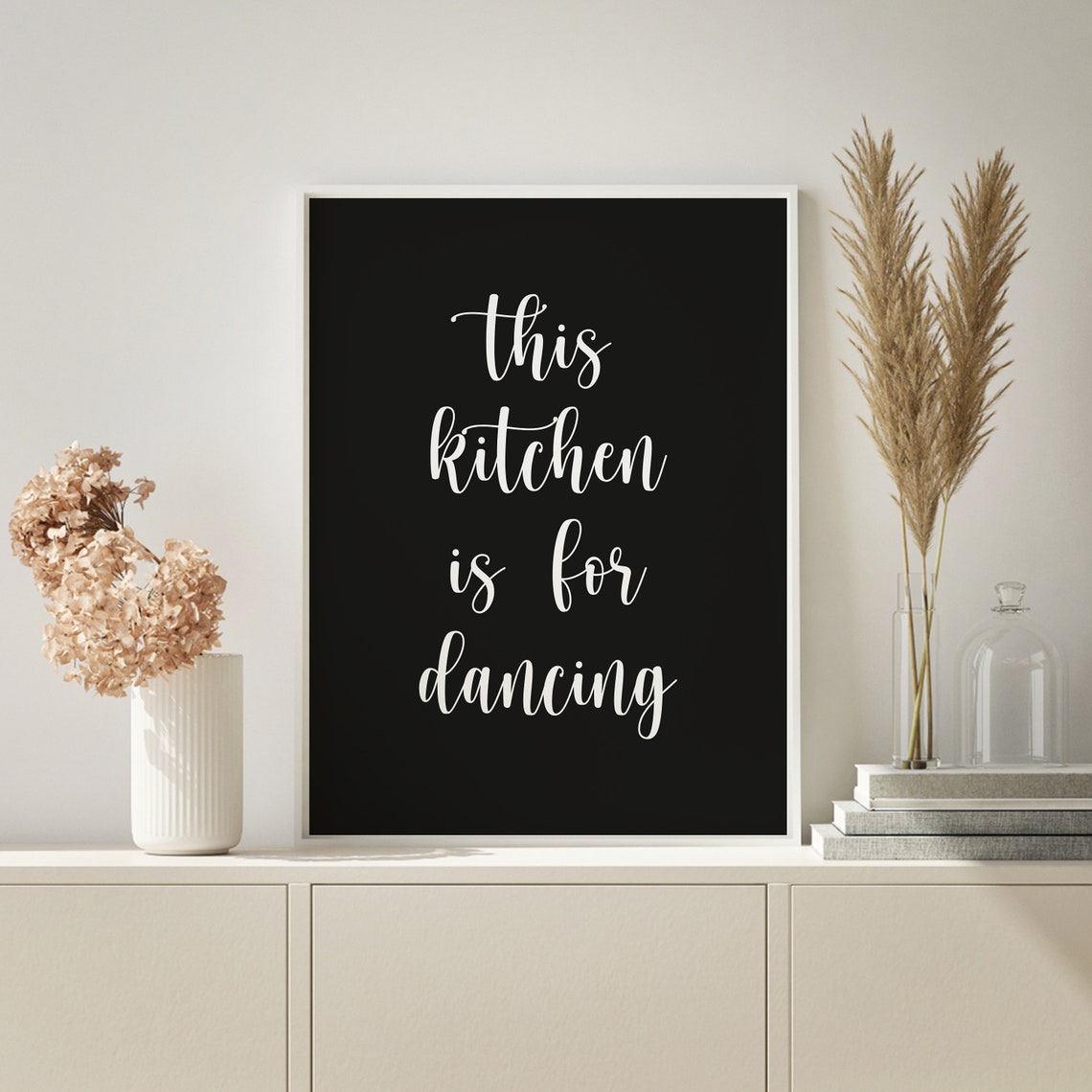 This Kitchen Is For Dancing Wood Sign Farmhouse Wood Kitchen Sign Kitchen Dancing Sign Dancing Home Decor - Image 2