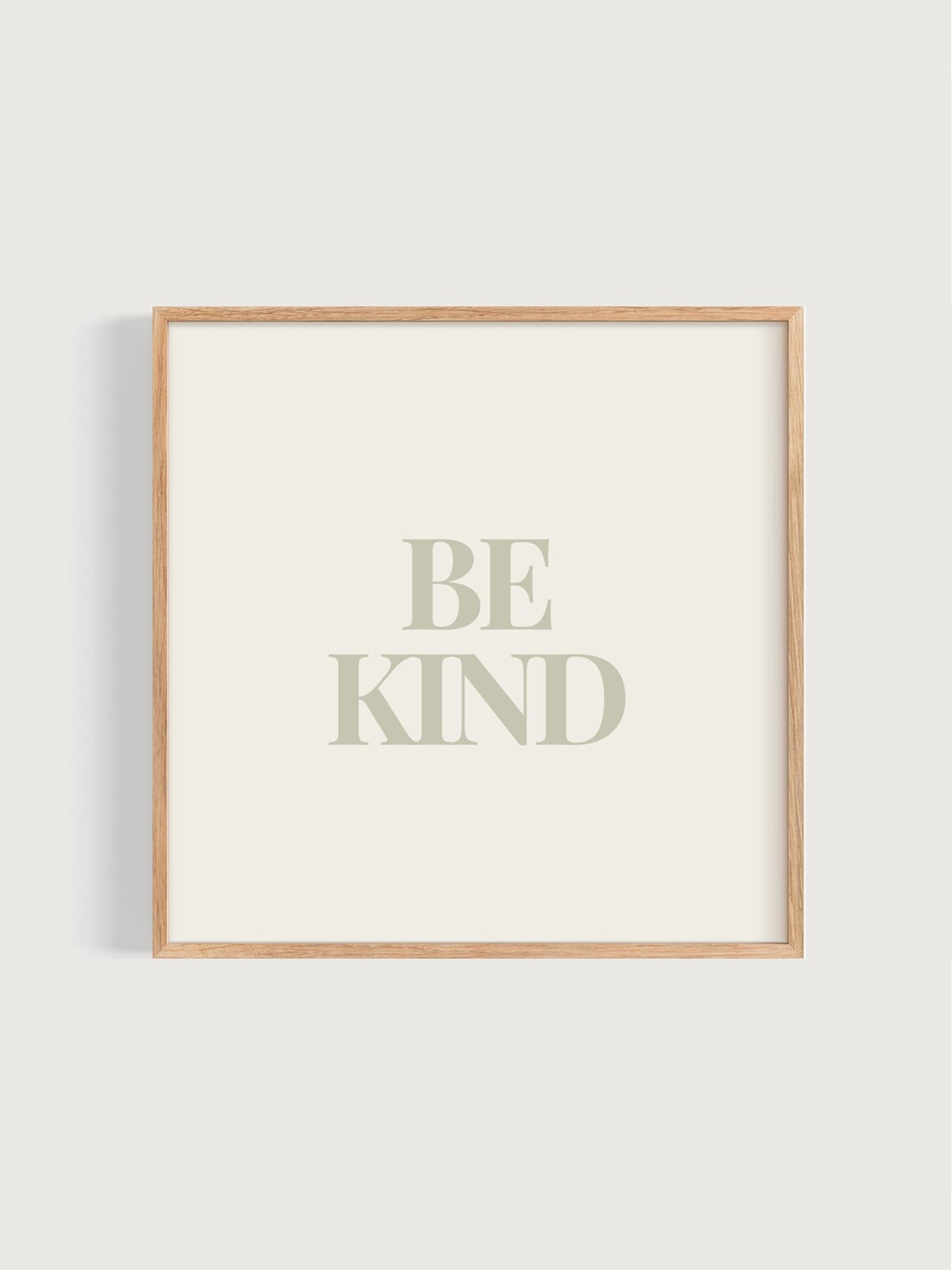 Be Kind Print, Minimalist Typography Quote