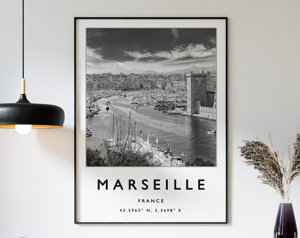 Marseille Travel Print Marseille Travel Poster France Travel Poster European Travel Art Print Photographic Wall Art Travel Print