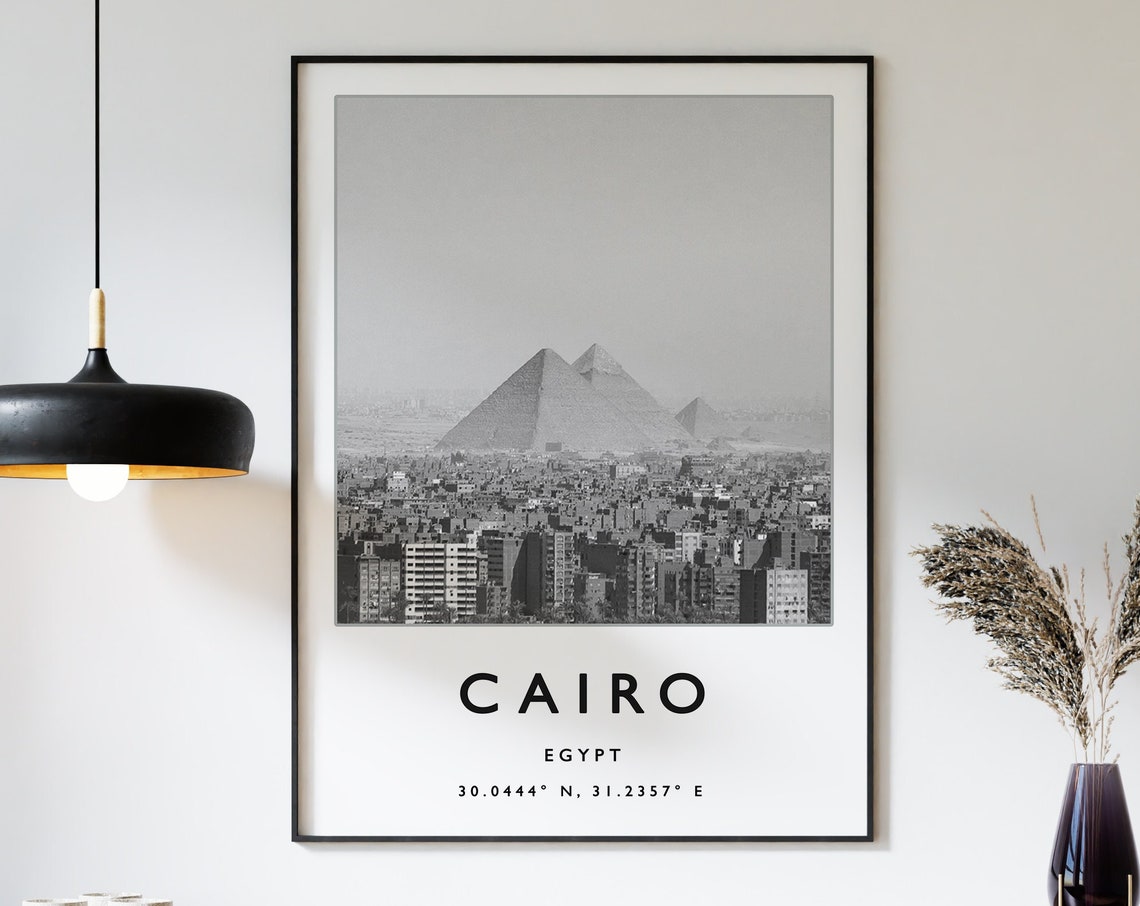 Cairo Travel Print Cairo Travel Poster African Travel Poster Egypt Travel Art Print African Wall Art African Travel Print