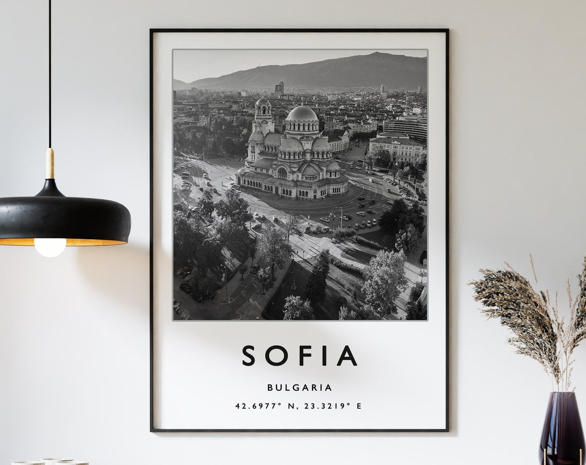 Sofia Travel Print Sofia Travel Poster Bulgaria Travel Poster European Travel Art Print Photographic Wall Art Travel Print