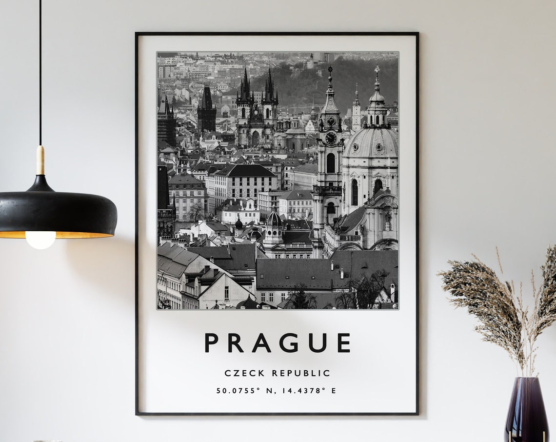 Prague Travel Print Prague Travel Poster Czech Republic Travel Poster European Travel Art Print Photographic Wall Art Travel Print
