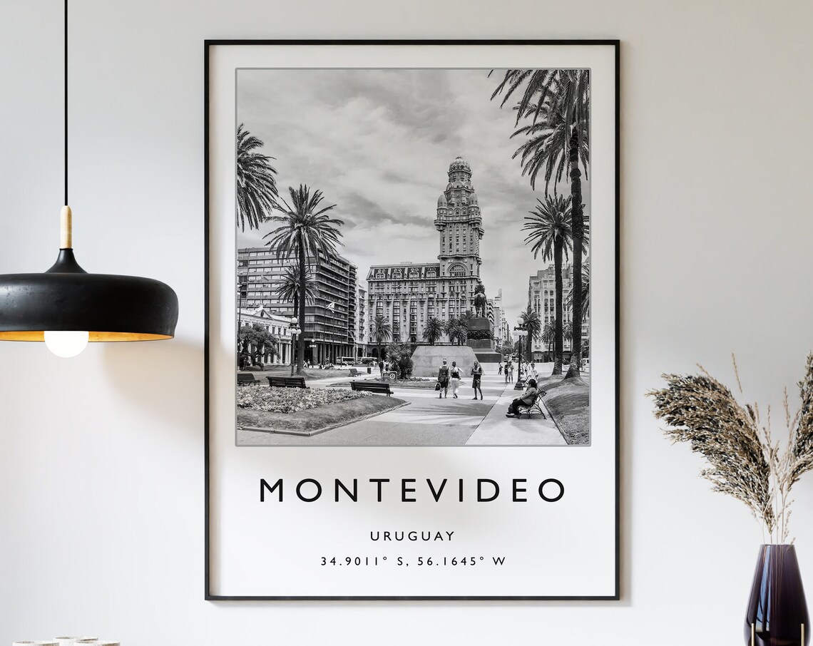 Montevideo Uruguay Travel Poster, South America