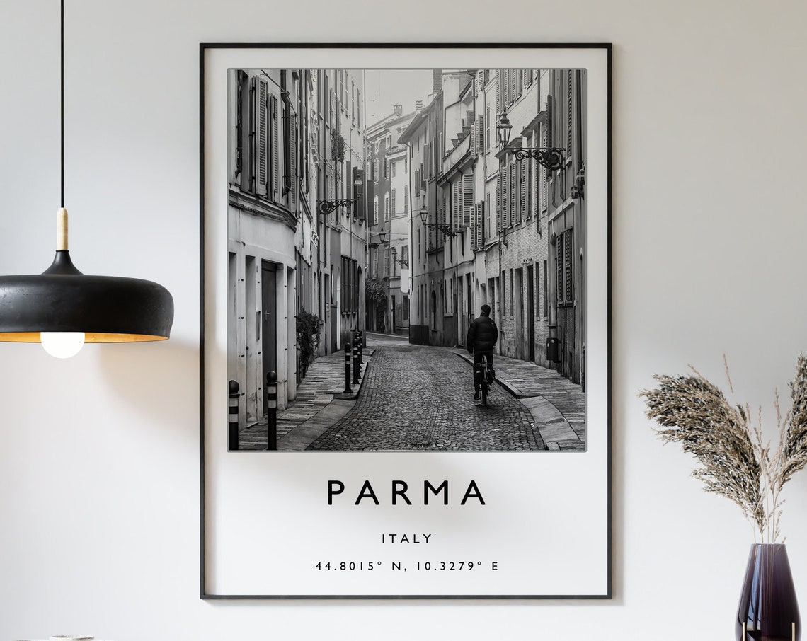 Parma Travel Print Parma Italy Travel Poster Italy Travel Print Travel Art Europe Travel Poster Black And White Gift A2a3a4