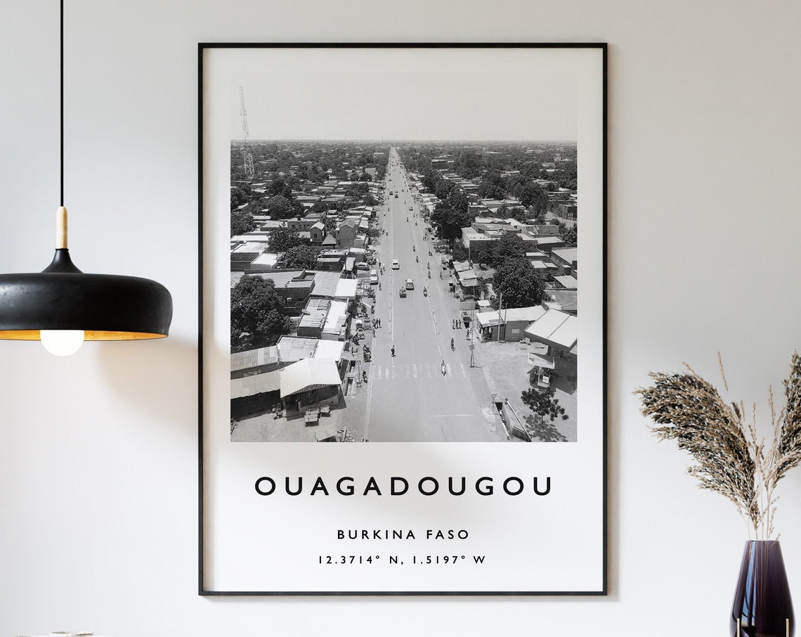 Ouagadougou Travel Print Ouagadougou Travel Poster African Travel Poster Burkina Faso Travel Art Print African Wall Art African Print
