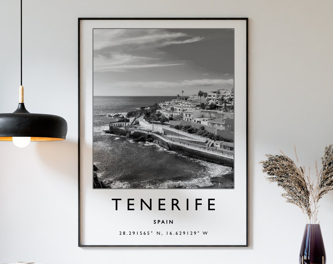 Tenerife Travel Poster, Spain Travel Art