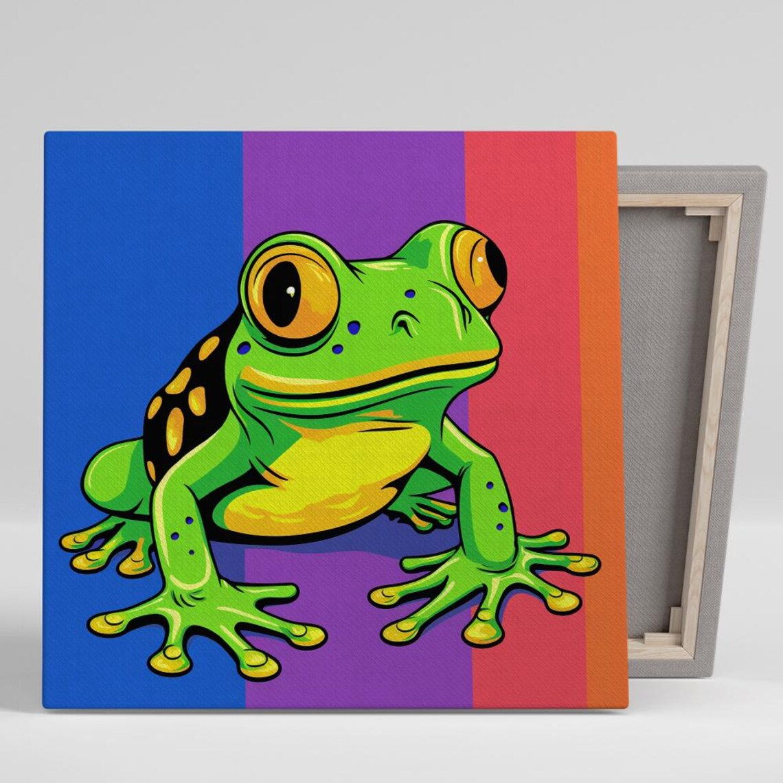 Tree Frog Pop Art Poster, Whimsical Room Decor