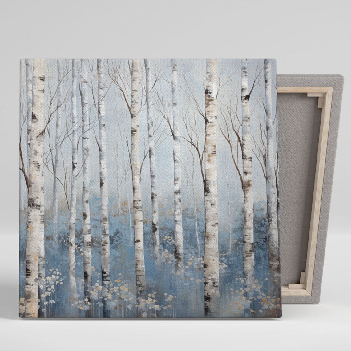 Birch Tree Art Print, Minimalist Forest Decor
